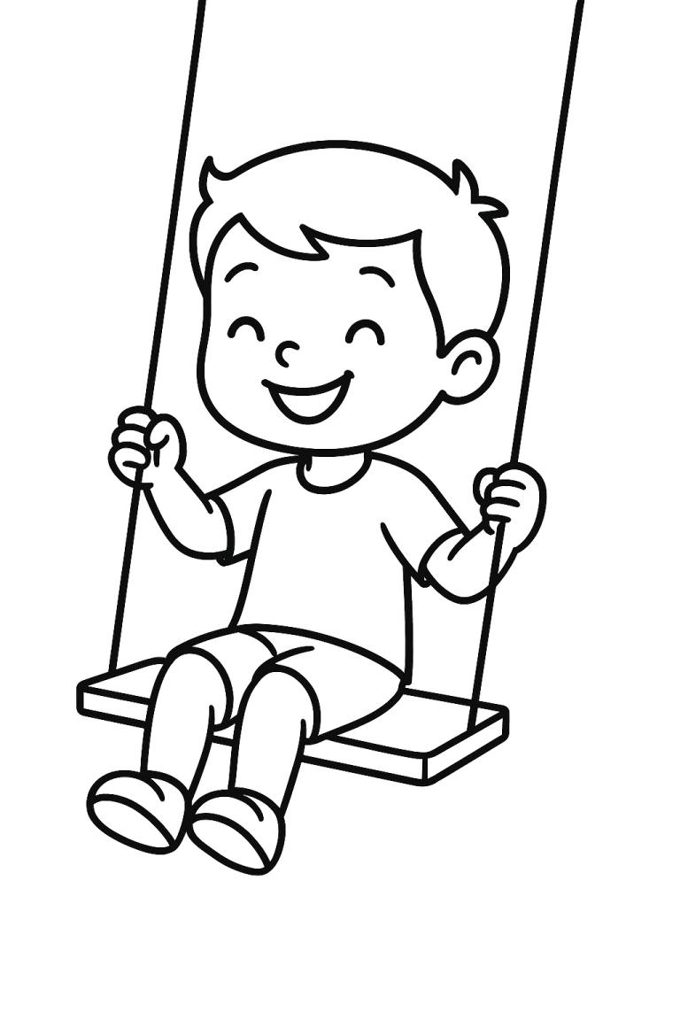 Boy on Swing