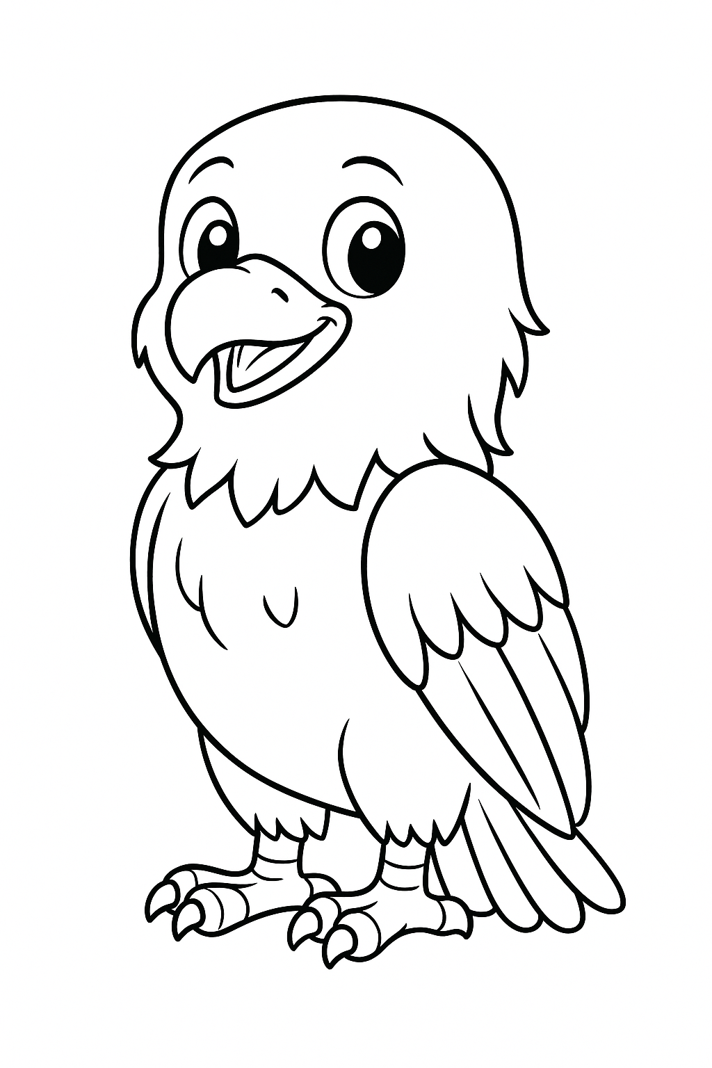 Eagle coloring page for kids